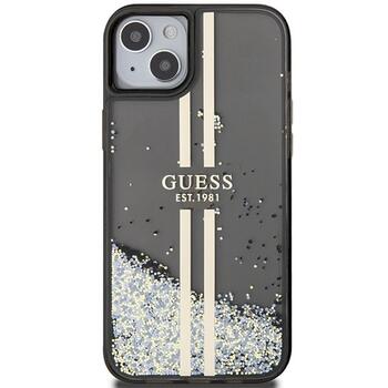 Guess GUHCP15MLFCSEGK Liquid Glitter Gold Stripes Aizsargapvalks priekš iPhone 15 Plus/14 Plus 6.7