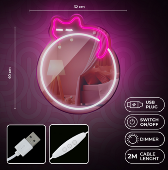 Forever Light FMNE03 Neon LED Зеркало Декорация (FMNE03)