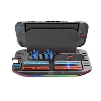 iPega SW2210 Multifunctional Charging RGB Stand Зарядная подставка с RGB для Nintendo Switch 2 / чёрный (PG-SW2210)