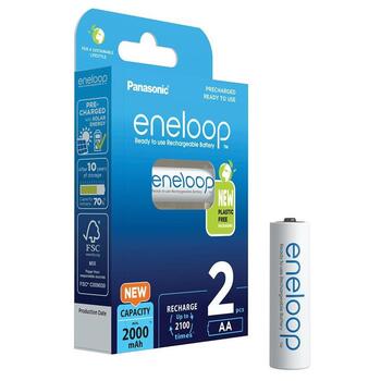 Panasonic Eneloop Батарейки AA 2000mAh rechargeable 2 шт. (BK-3MCDE/2BE)