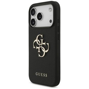 Guess Grained Big 4G & Classic Logo case Защитный чехол для iPhone 17 Pro / чёрный (GUHCP17LPGT4MBK)