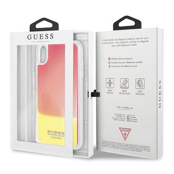 Guess GUHCI65GLCPI California Glow in the dark Защитный чехол для iPhone Xs Max / розовый (GUHCI65GLCPI)