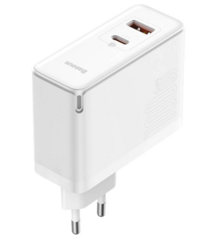 Baseus GaN5 Pro Adapteris / Lādētājs USB-C / USB / 100W / 1m kabelis (CCGP090202)