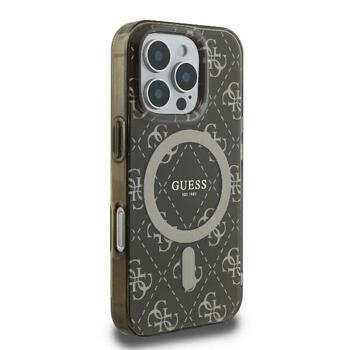 Guess IML 4G Background MagSafe Aizsargapvalks Priekš Apple iPhone 16 Pro (GUHMP16LH4DTEW)