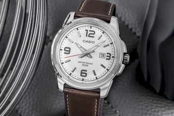 CASIO MTP-1314PL-7AVEF Vīriešu rokas pulkstenis / sudraba (MTP-1314PL-7AVEF)