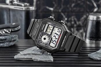 CASIO AE-1200WH-1AVEF Vīriešu pulkstenis (AE-1200WH-1AVEF)