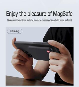 Nillkin Super Frosted PRO Magnetic Back Cover Защитный чехол для Samsung Galaxy S23 Ultra / чёрный (57983113366)