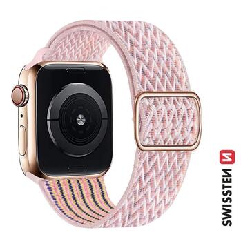 Swissten Нейлоновый Pемешок с пряжкой для Apple Watch 38 / 40 / 41 mm (46000707)