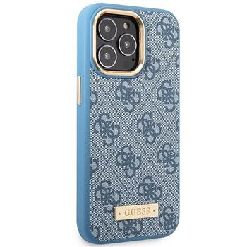Guess GUHMP14LU4GPRB Hardcase 4G Logo Plate MagSafe Защитный чехол для iPhone 14 Pro 6.1