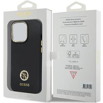 Guess GUHCP13LM4DGPK Silicone Logo Strass 4G Защитный чехол для iPhone 13 Pro / 13 6.1