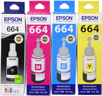 GenerInk Tintes kārtridžs GenerInk Epson Ecotank 664 C13T664640 набор (E-664-PACK-GI-N)