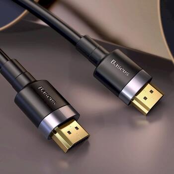 Baseus Cafule HDMI 2.0 HDMI-кабель 4K 3D 1m / чёрно-серый (CADKLF-E01)