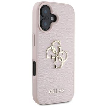 Guess Grained Big 4G Logo Small Classic Logo Защитный чехол для Apple iPhone 16 (GUHCP16SPGT4MBP)
