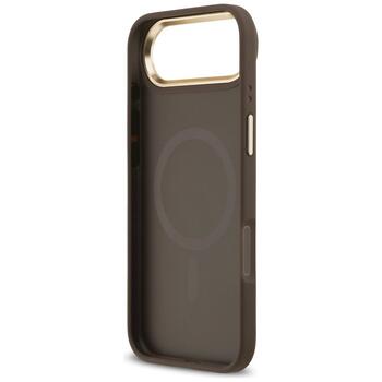 Guess 4G Stripe MagSafe Защитный чехол для iPhone 17 Air / коричневый (GUHMP17MPG4SEMCW)