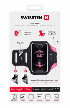 Swissten Чехол- Повязка на руку для телефонов до 6 дюймов (32903600)