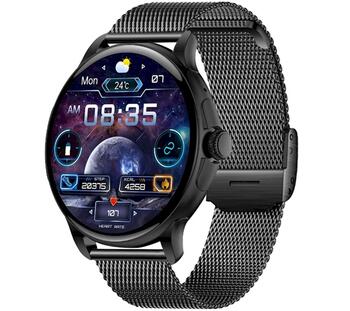 Rubicon Smartwatch RNCF35 Смарт-часы с браслетом + ремешком / чёрный (SMARUB307)