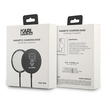 Karl Lagerfeld Induction Charger KLCBMSIKBK Зарядное устройство 15W MagSafe (KLCBMSIKBK)