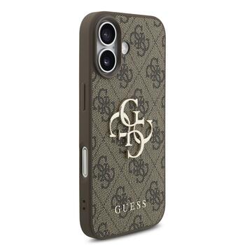 Guess PU 4G Metal Logo Strap Case Чехол для Apple iPhone 17 (GUHCP17SP4GMGSW)