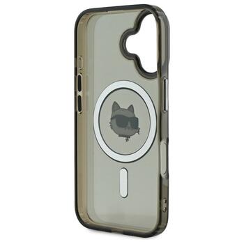 Karl Lagerfeld KLHMP16MHLSCHK Hardcase IML Metal Choupette Head MagS Aizsargapvalks priekš iPhone 16 Plus 6.7