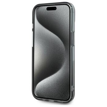 Karl Lagerfeld KLHMP15SHLSKCK Hardcase IML Metal Karl&Choupette Head Aizsargapvalks priekš iPhone 15 6.1