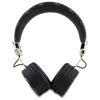 Guess Over-Ear Bluetooth Headphones ENC GUBH70E4PTMK 4G Triangle Round Shape Bezvadu austiņas / melns (GUBH70E4PTMK)