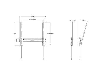 Multibrackets MB-0988 TV sienas kronšteins ar slīpumu televizoriem līdz 32