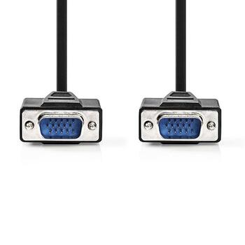 Nedis Signāla Pārveidotājs no VGA (M) uz VGA (M) 20m Melns (CCGP59000BK200)