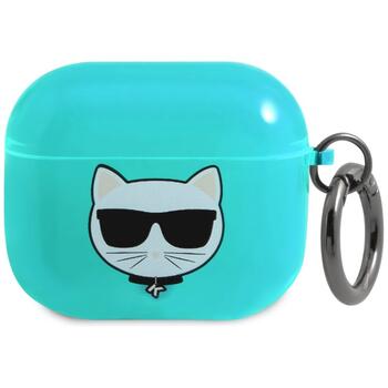 Karl Lagerfeld KLA3UCHFL Aizsargapvalks priekš AirPods 3 Choupette / zils (KLA3UCHFL)