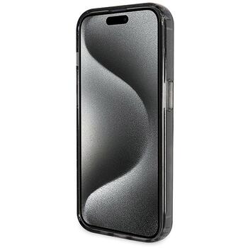 Guess GUHMP14XHRSGSK Hardcase Ring Stand Script Glitter MagSafe Защитный чехол для iPhone 14 Pro Max 6.7