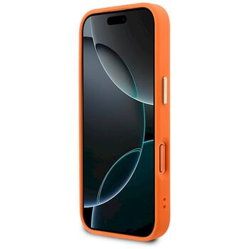 Case Guess Perforated 4G MagSafe Aizsargapvalks priekš iPhone 17 Pro Max / oranžs (GUHMP17X5PG4SRGO)