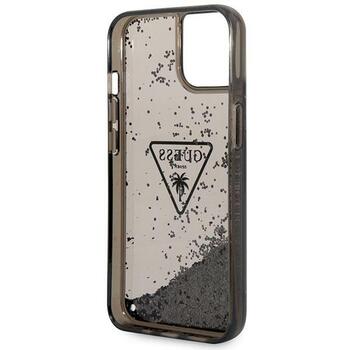 Guess GUHCP14MLFCTPK Liquid Glitter Palm Collecti Aizsargapvalks priekš iPhone 14 Plus/15 Plus 6.7