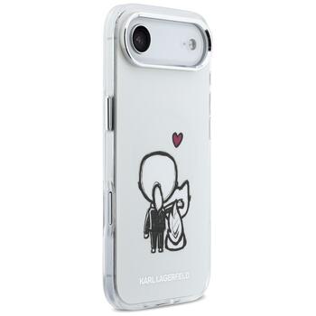 Case Karl Lagerfeld Karl & Choupette Back MagSafe Aizsargapvalks priekš iPhone Air / caurspīdīgs (KLHMP17M6HKCBHH)
