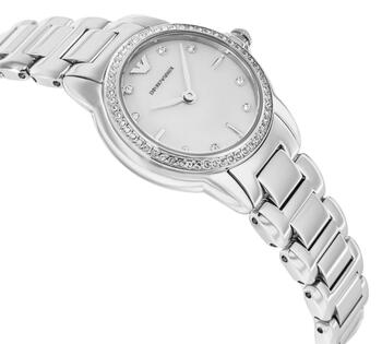 Emporio Armani Mia Sieviešu Pulkstenis 26mm Silver Mother Of Pearl Dial Stainless Steel Bracelet (4064092324655)