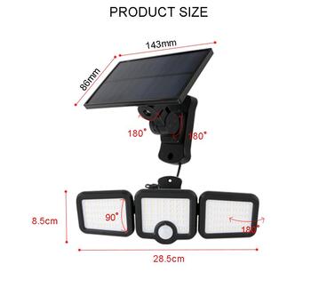 Forever Light SUNARI Saules Lampa LED PIR / 10W / 800lm / 6000K / 2400mAh (RTV100325)