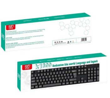 RoGer K1800 Vadu Biroja tastatūra USB (K1800-BK)