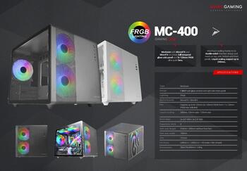 Mars Gaming MC400W Компьютерный корпус mATX / белый (MC400W)