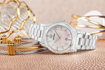 Emporio Armani AR11689 Sieviešu Pulkstenis 32mm Silver Dial Stainless Steel Bracelet (4064092357776)