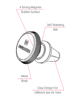 Swissten S-Grip AV-M9 Универсальный держатель для устройств (SW-GRP-AVM9BSL)