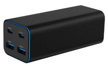 Gembird TA-UC-2A2C-PD100-01-BK Универсальное Зарядное Устройство USB / USB-C / 100W (TA-UC-2A2C-PD100-01-BK)