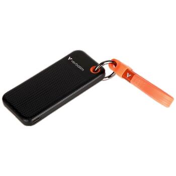 Verbatim 32285 Pocket External Drive SSD Внешний накопитель 512GB с брелоком и кабелем USB-C 3.2 gen.2 / чёрный-оранжевый (32285)