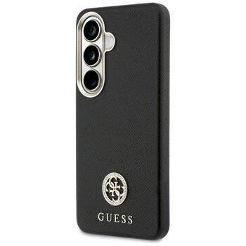 Guess Rhinestone Round Logo MagSafe Aizsargapvalks priekš Samsung Galaxy S26 / melns (GUHMS26MPGCRMDEK)