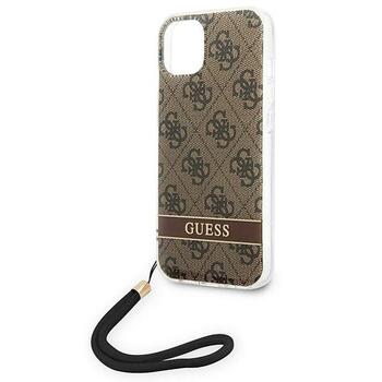 Guess GUOHCP14MH4STW Hardcase 4G Print Strap Aizsargapvalks priekš iPhone 14 Plus / 15 Plus 6.7