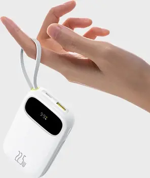 Baseus EnerFill FC31 Портативный аккумулятор 20000 mAh 22.5W USB-C + Lightning / белый (6932172691189)