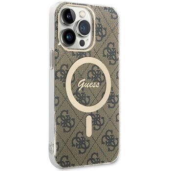 Guess GUHMP15XH4STW Hardcase IML 4G MagSafe Aizsargapvalks priekš iPhone 15 Pro Max 6.7