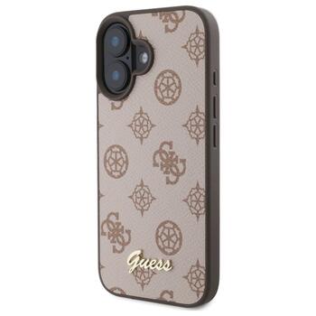 Guess GUHMP16SPGPYSW Peony Script MagSafe Защитный чехол для iPhone 16 6.1