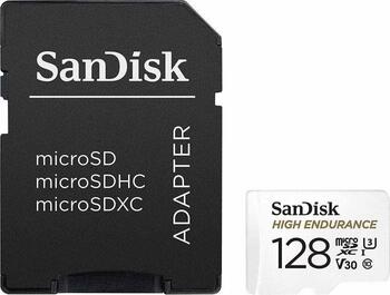 SanDisk High Endurance microSDXC 128GB V30 + Adapter Atmiņas karte (SDSQQNR-128G-GN6IA)