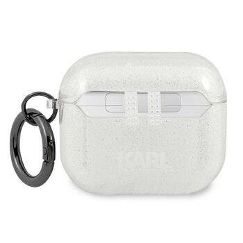 Karl Lagerfeld KLA3UCHGS Защитный чехол для AirPods 3 Glitter Choupette / серебристый (KLA3UCHGS)