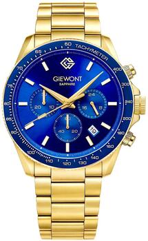 Giewont Chronograph Sapphire Vīriešu rokas pulkstenis GW3520-B5 / zelta/zils (GW3520-B5)