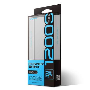 iMYMAX X12 Plus Power Bank 12000 mAh Портативный аккумулятор (X12PLUSGR)