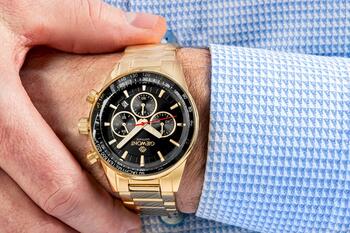 Giewont Chronograph Sapphire Мужские часы / золотой/чёрный (GW9140-B4)